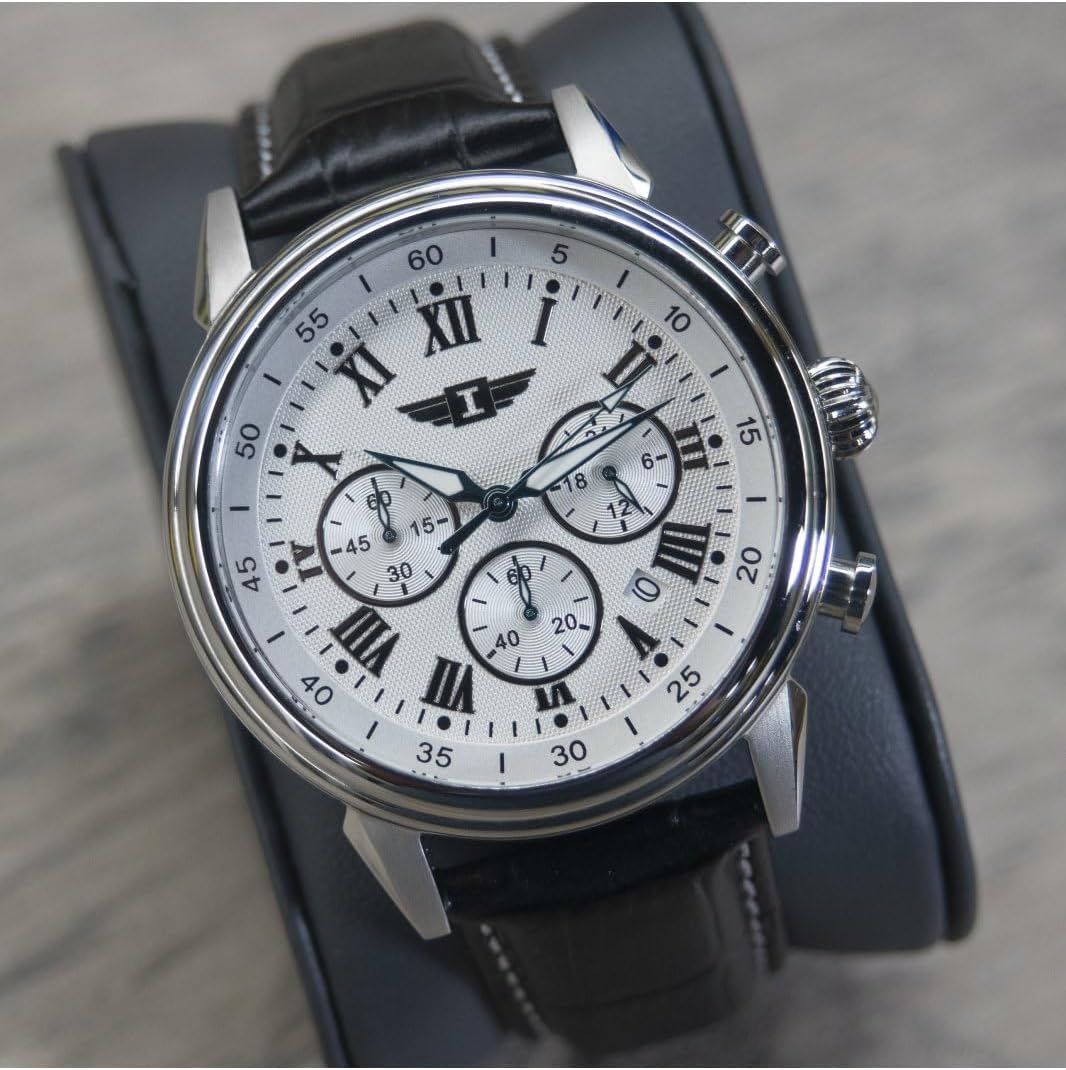 Detalle de Invicta IBI90242-002 : montre homme à mouvement quartz, acier inoxydable 44 mm