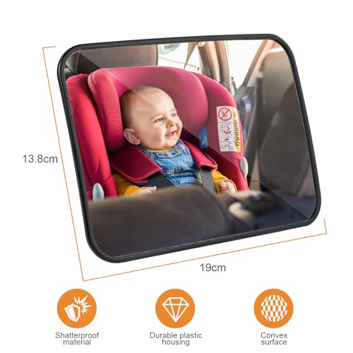 Detalle de AiQInu Specchietto Retrovisore per Bambini auto nero