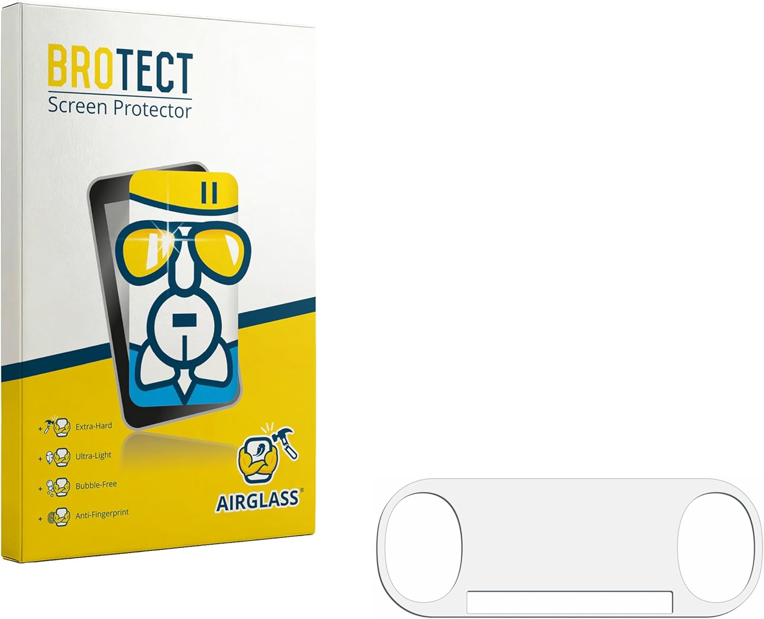 Detalle de BROTECT Schutzglas für Sony Playstation PS Vita Slim (Rückseite) – Panzerfolie aus ultradünnem Hartglas mit Anti-Fingerprint
