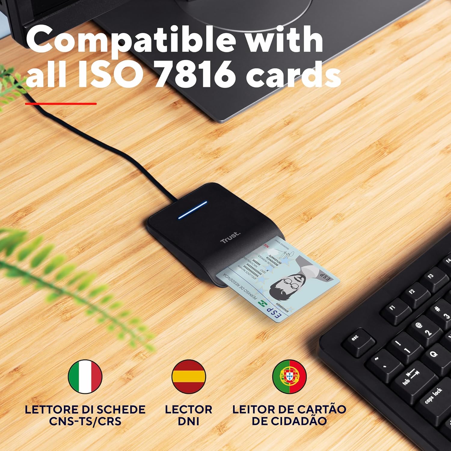 Thumbnail 2 de Trust Primo Smart ID Card Reader for DNI – FIPS 201, FIPS TAA & ISO 7816 compliant