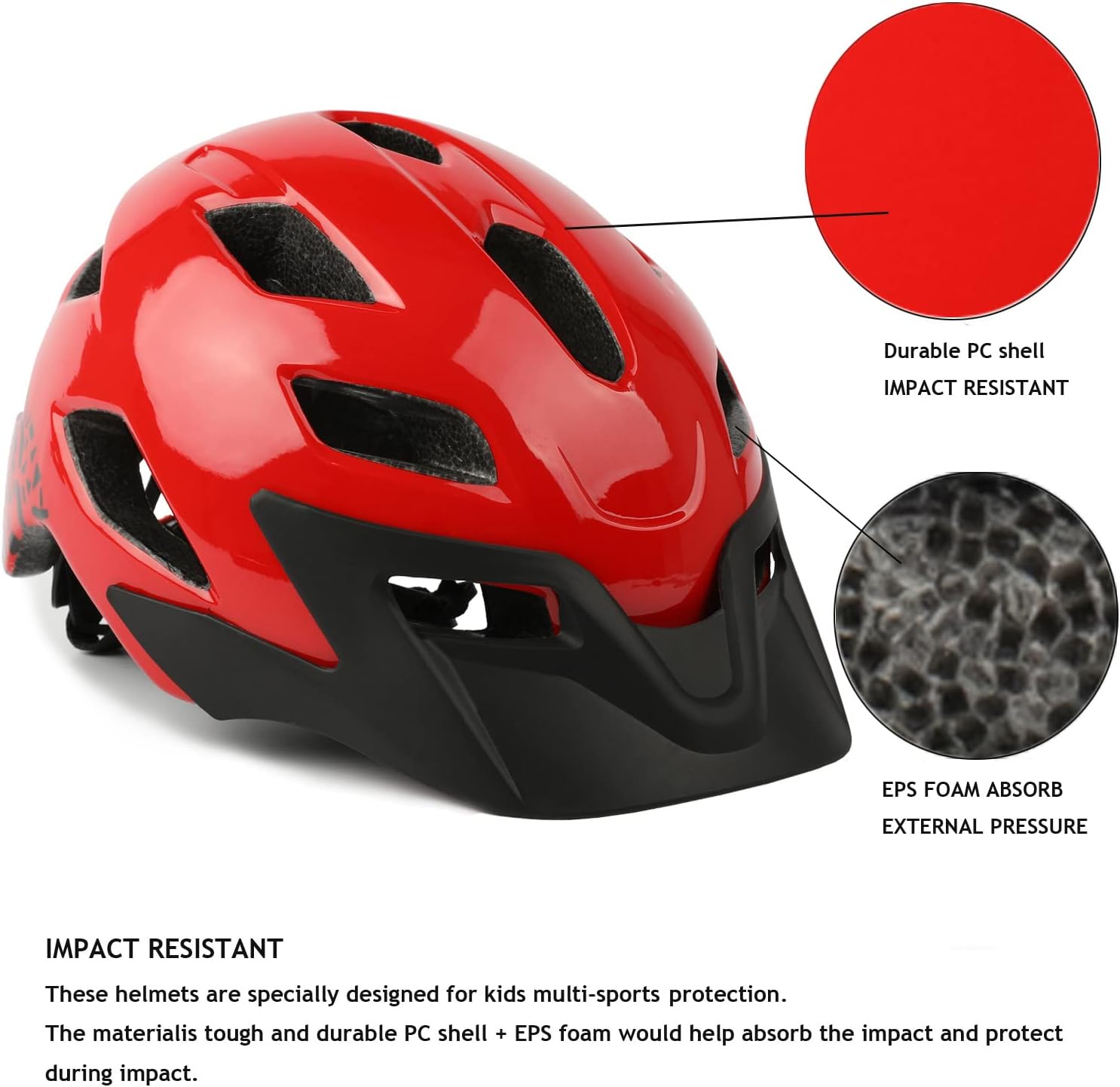 Detalle de Exclusky Kids Bike Helmet Adjustable Size 5–8