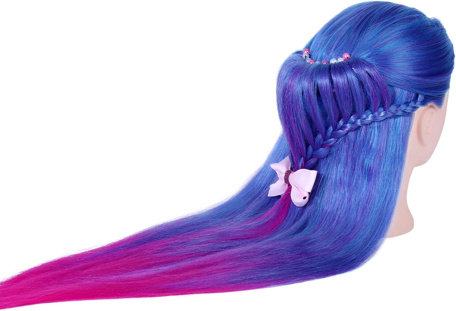 Thumbnail 3 de Testa Studio Manichini TopDirect 26" Capelli Colorati — Manichino da allenamento con morsetto e accessori DIY