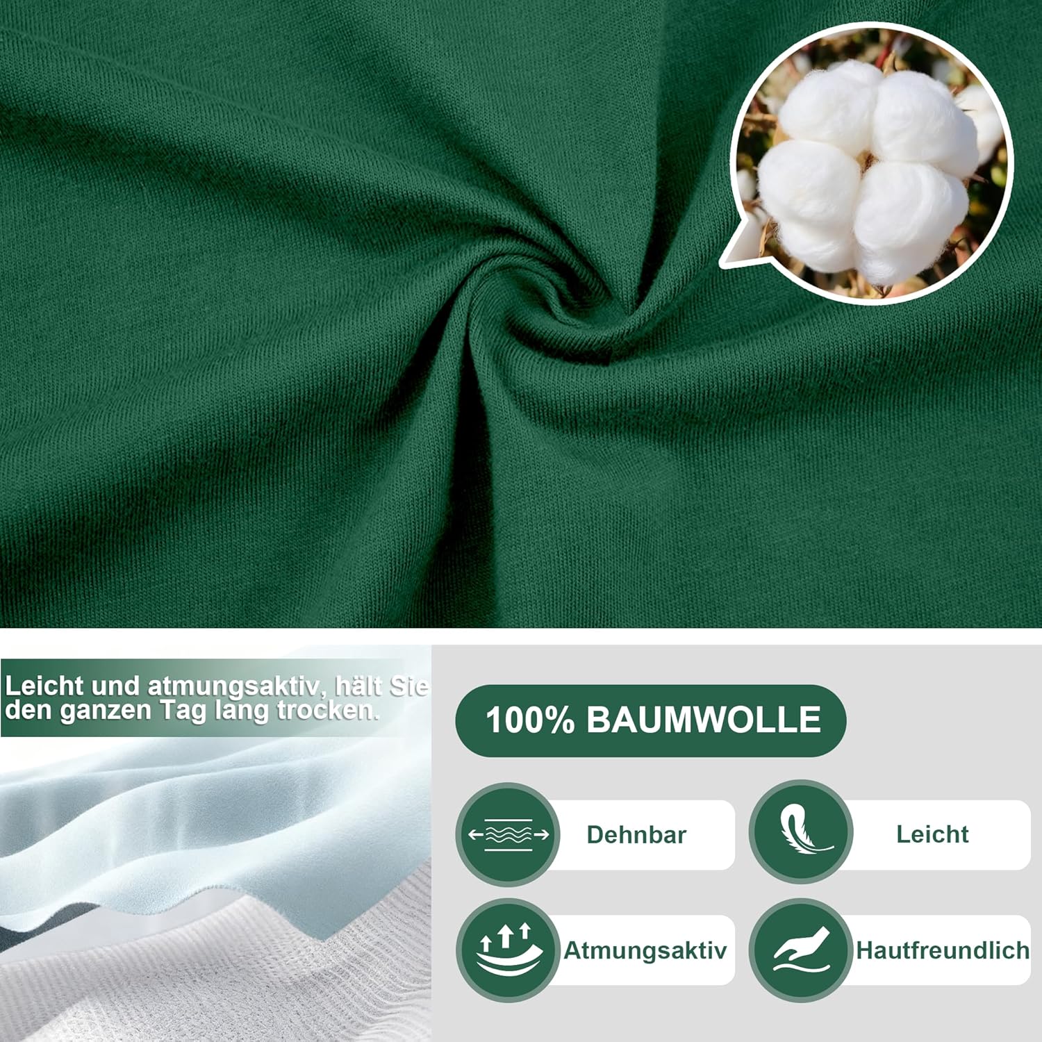 Thumbnail 5 de EA'S SECRET Herren Schlafanzug Set aus 100% Baumwolle – Kurzarm Hemd & Lange Hose, Knopfverschluss, Taschen, Größe S–XXL