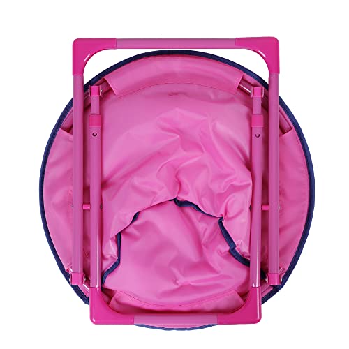 Thumbnail 6 de Outplea Regenbogen Einhorn Kinder Campingstuhl Faltbar – Rosa Mondstuhl KLappbar, Tragbarer Kleinkindstuhl für Garten, Picknick und Camping