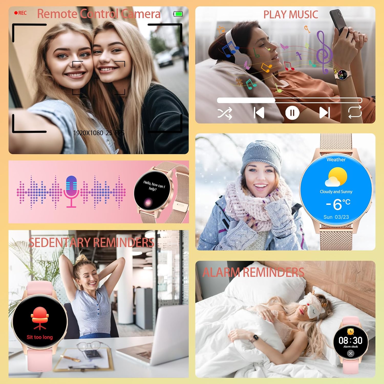 Thumbnail 6 de 2025 Reloj Inteligente Mujer ❤️ Pantalla Táctil y Monitor de Salud