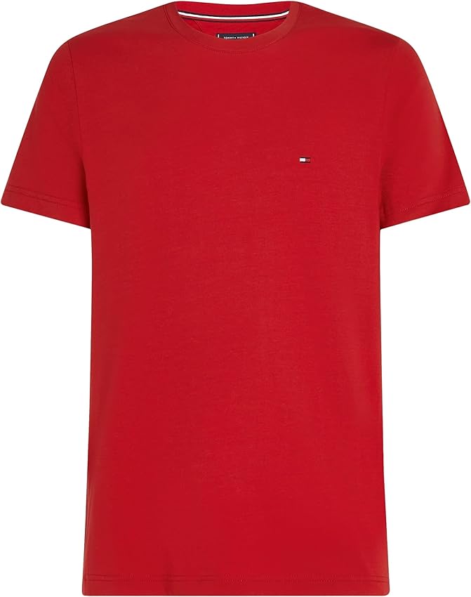 Detalle de Tommy Hilfiger Camiseta Slim Fit M roja