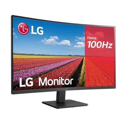 Detalle de LG 32MR50C-B: Monitor Curvo 32" VA FHD 1500R con FreeSync Premium y 100 Hz