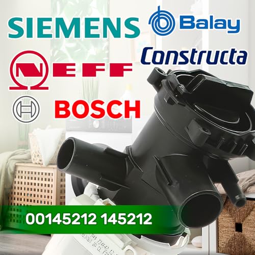 Thumbnail 1 de Bomba de desagüe para lavadora ONIX TECH 30W (código 00145212 / 145212) compatible con Bosch y Siemens