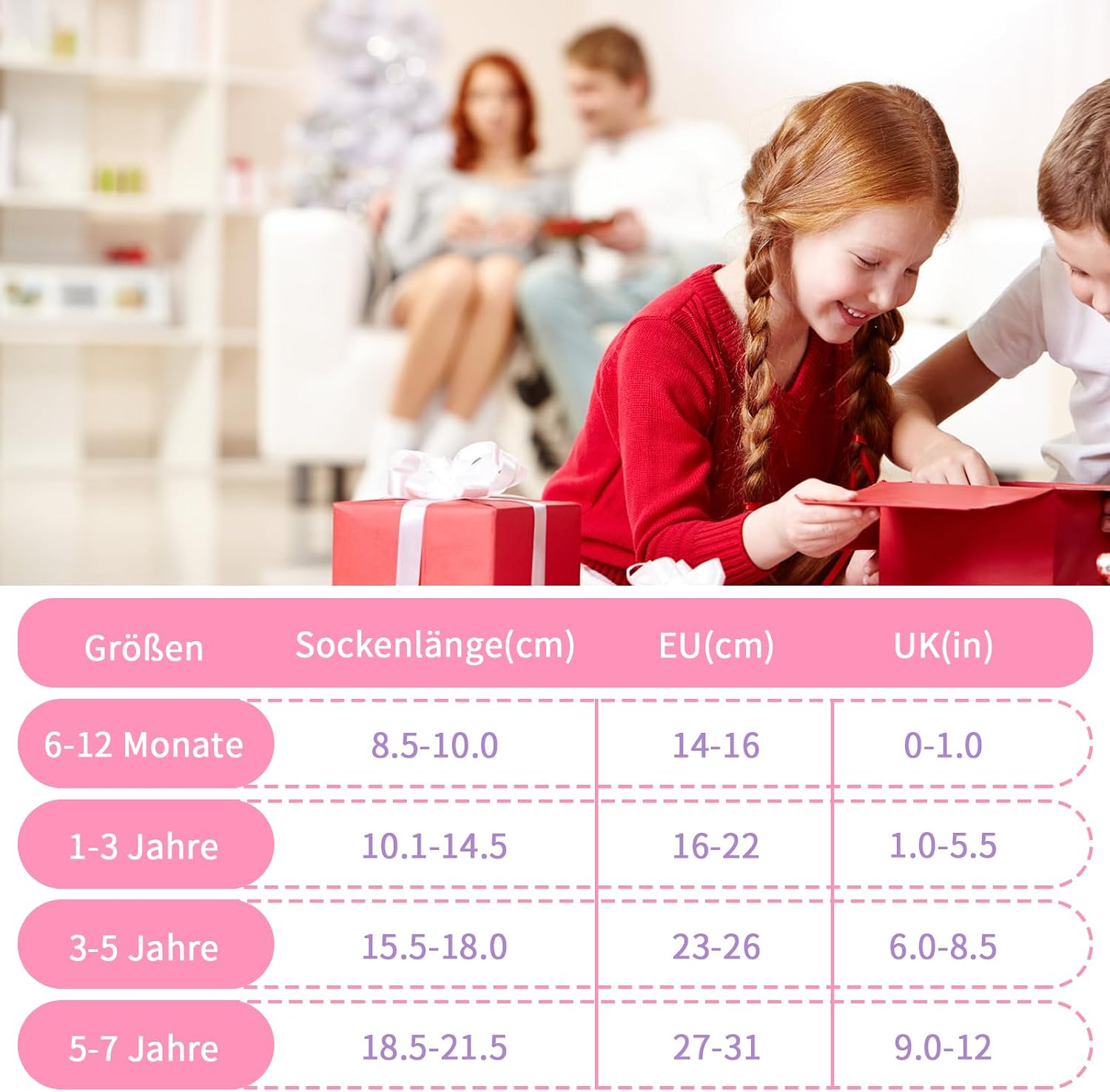 Detalle 2 de ELUTONG Kinder Antirutsch Knöchel Socken, 12 Paar – Baumwolle Stoppersocken mit rutschfester Griffigkeit für Jungen und Mädchen (6 Monate–7 Jahre)