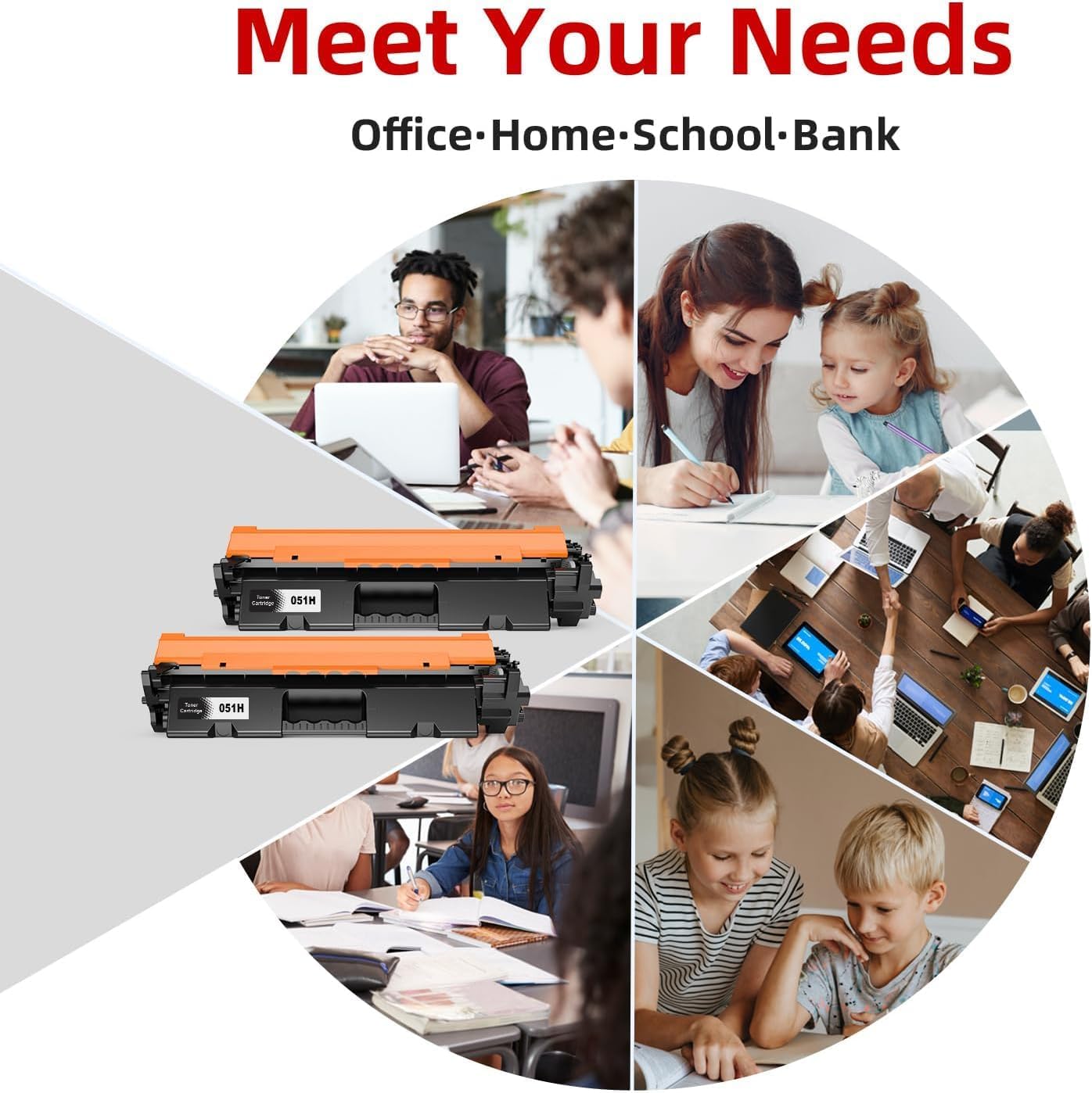 Detalle 1 de Skydo 051H Toner Cartridge 2-Pack with Chip, Black, up to 4,000 Pages Each