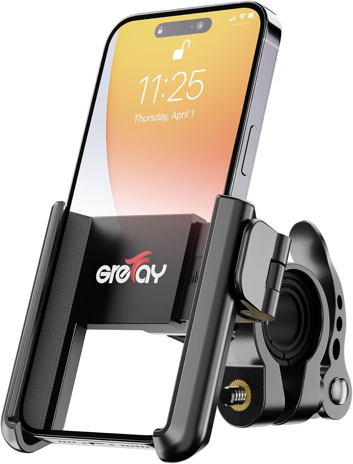 Detalle de Grefay Handyhalterung Fahrrad Universal Motorrad – 360° Drehung, 3,5–7,0 Zoll, Schnellmontage