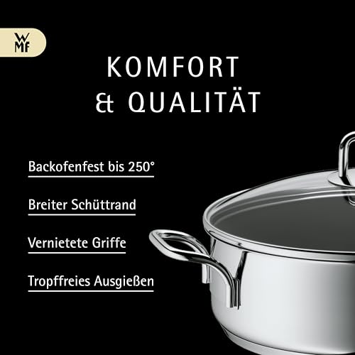 Thumbnail 6 de WMF Schmorpfanne 28 cm mit hohem Rand und Deckel – Induktions-Bräter 5,0 l