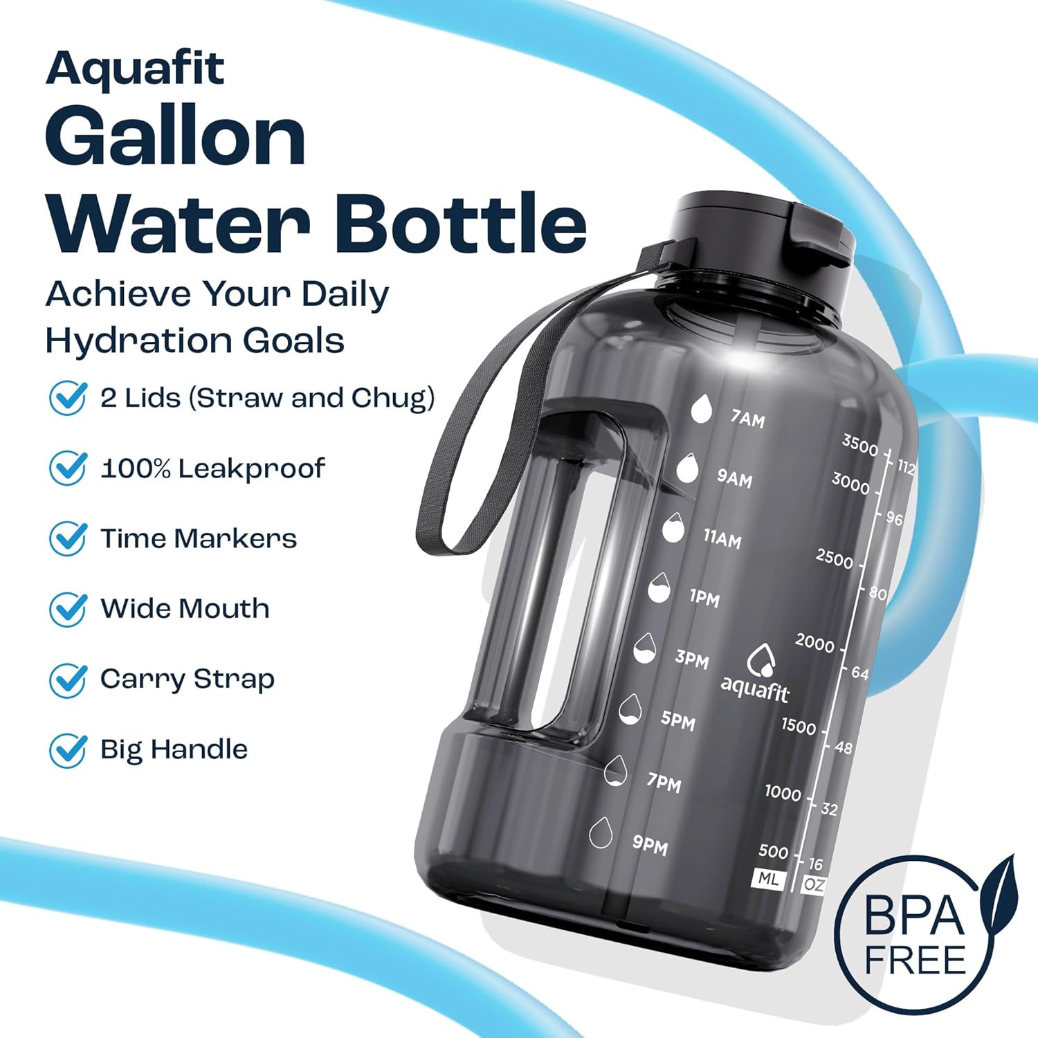 Thumbnail 1 de AQUAFIT 1 Gallon Water Bottle 128 oz