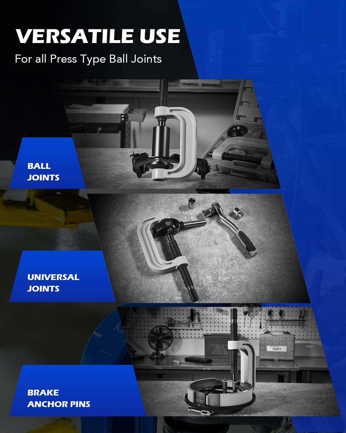 Thumbnail 2 de Orion Motor Tech Master Ball Joint Press Kit — 23pc Heavy-Duty Ball Joint Press & U Joint Removal Kit