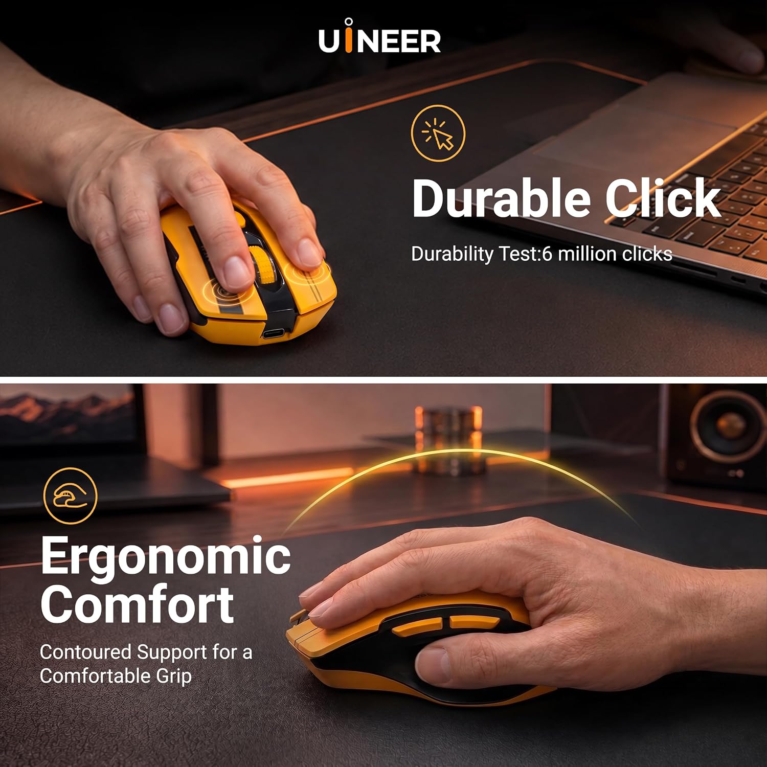 Thumbnail 6 de Uineer Wireless Mouse 12,800 DPI