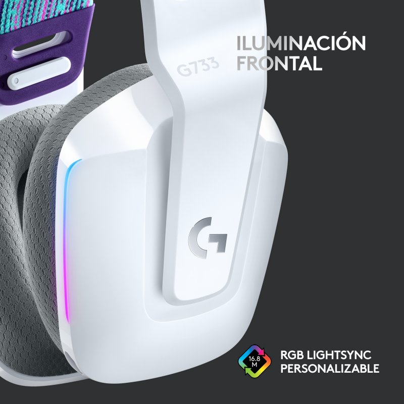 Thumbnail 2 de Logitech G733 Auriculares Gaming Inalámbricos RGB Blancos