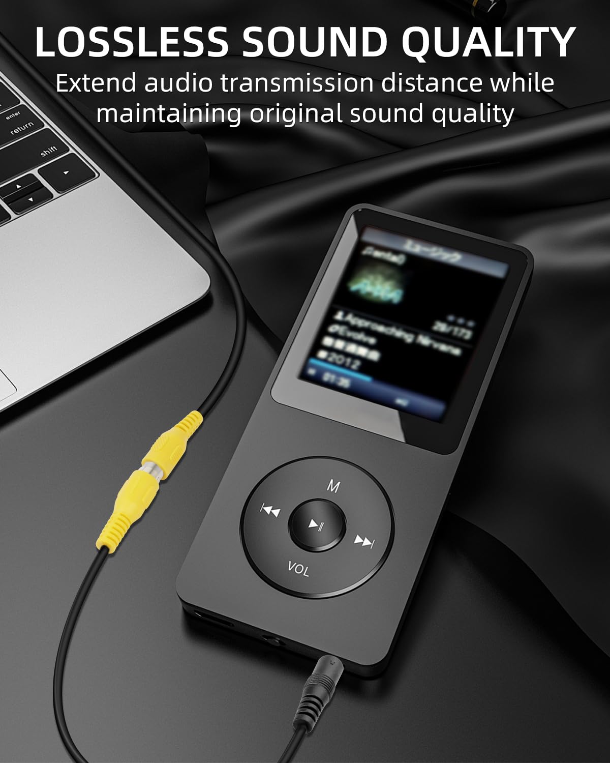 Thumbnail 1 de RIIEYOCA 3.5mm (1/8 inch) Mono TRRS to RCA Audio Video Cable (1.5m, 2-Pack)