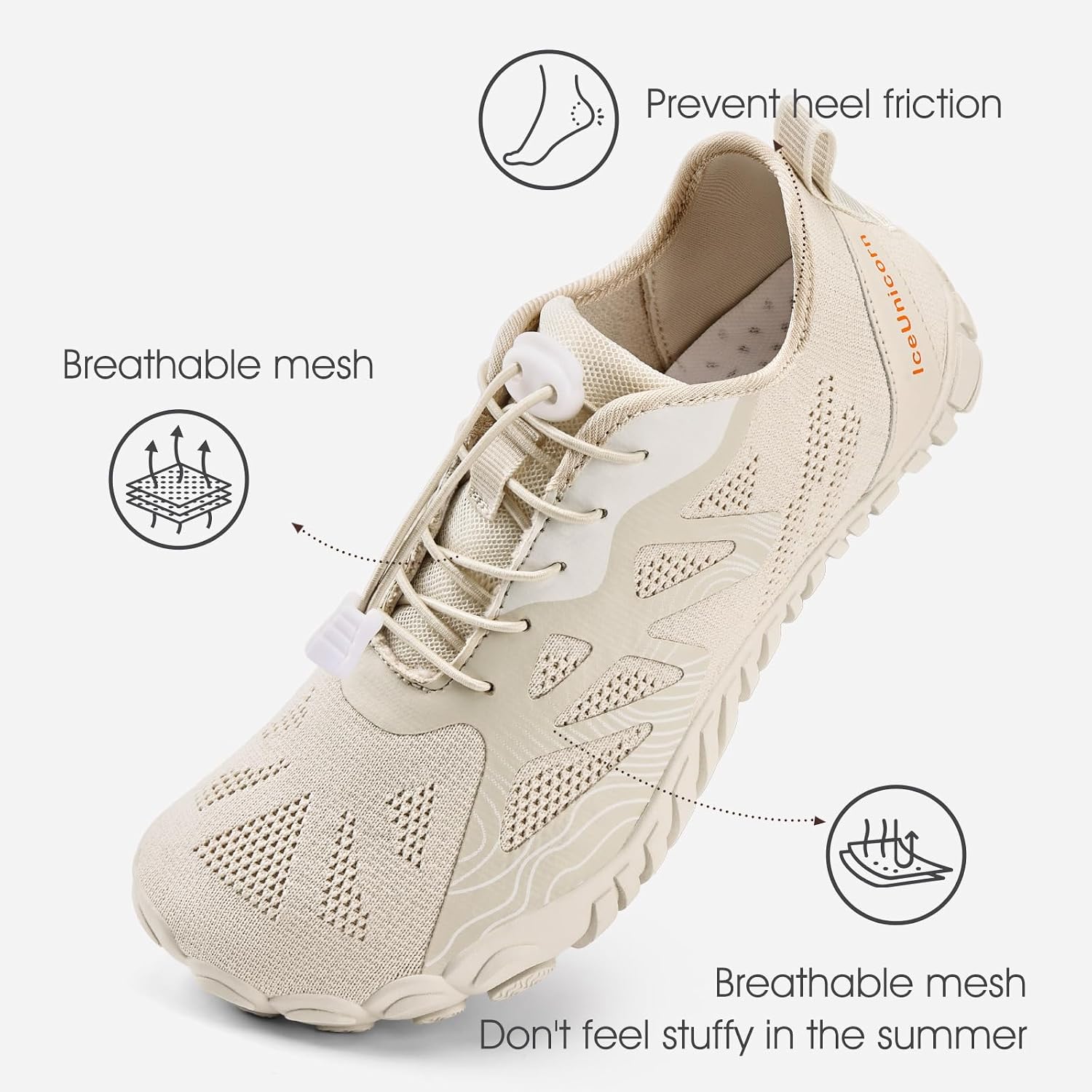 Detalle de Barefoot trail shoes with wide toe box