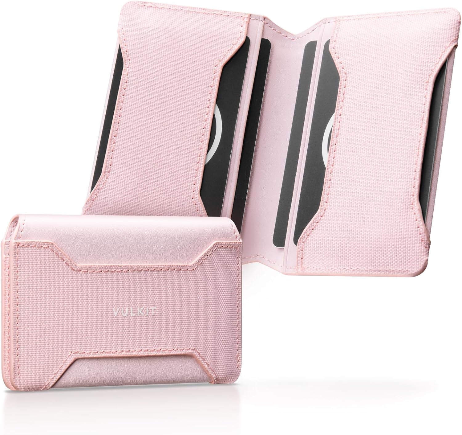 Detalle de VULKIT Mini Geldbörse RFID Slim rosa