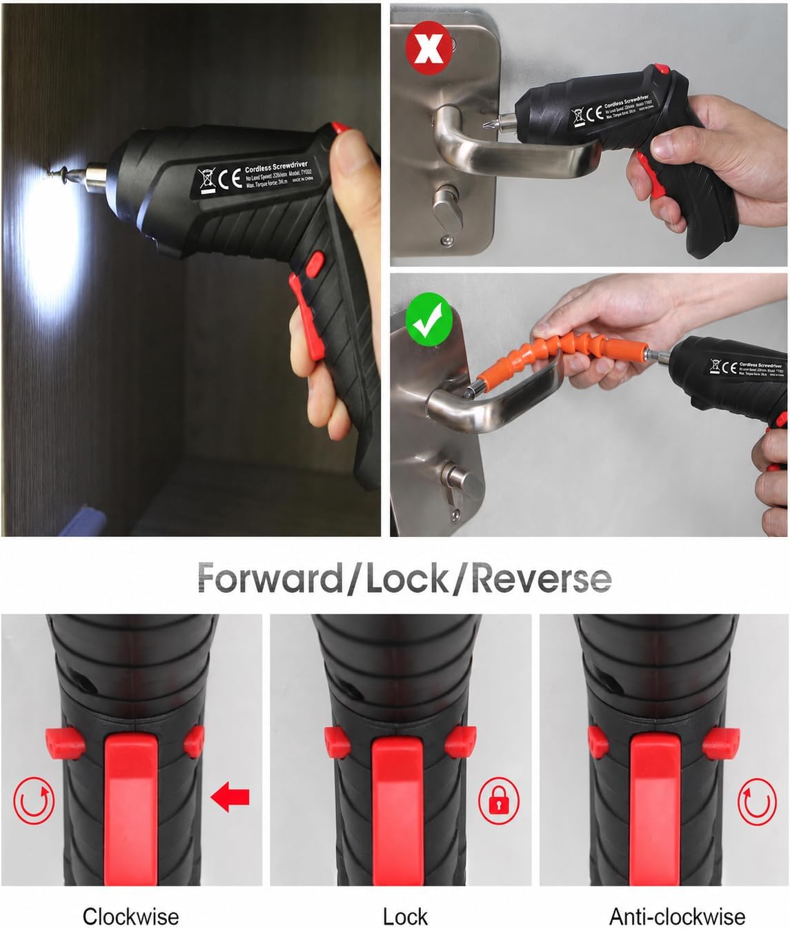 Detalle de 49-in-1 Portable Cordless Drill Screwdriver