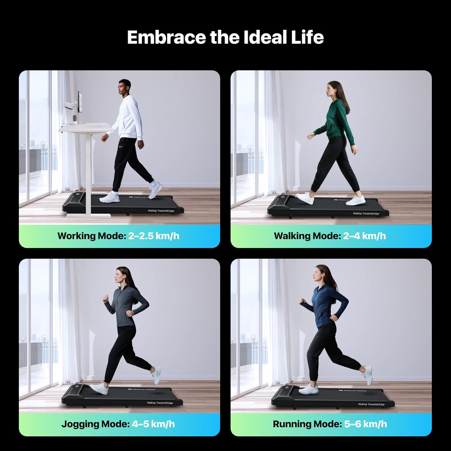 Thumbnail 1 de Mobvoi Walking Pad Smart AI Under Desk Treadmill: compact 2-in-1 cardio for home or office