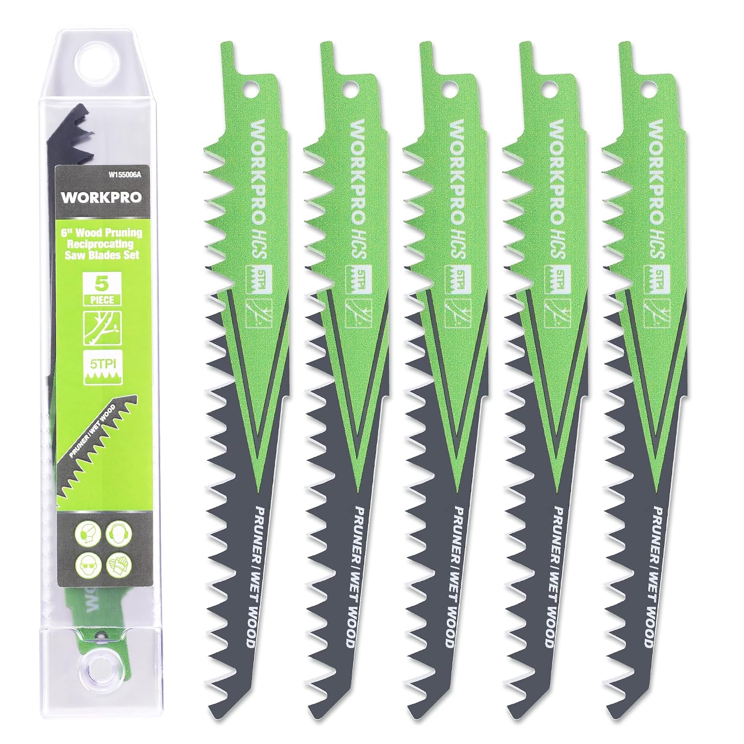 Detalle de WORKPRO Lame per Sega 152 mm 5 pezzi