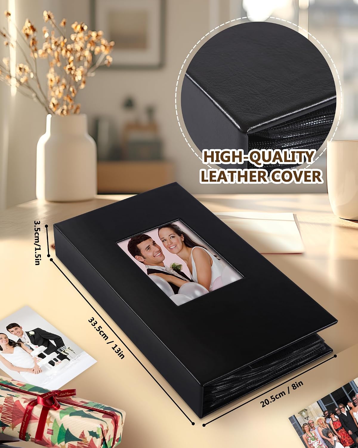 Detalle de Leather photo album 300 pockets 6x4