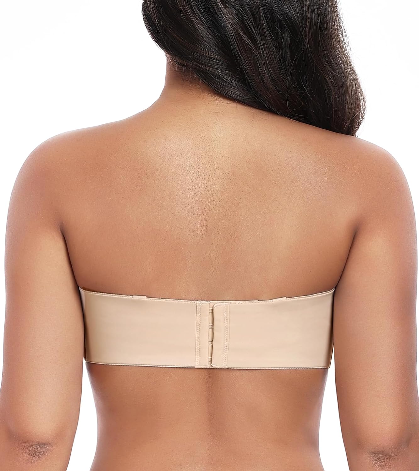 Detalle 2 de DotVol Damen BH Große Größen Bügel Ungepolstert Bandeau Multiway – strapless und mit abnehmbaren Trägern