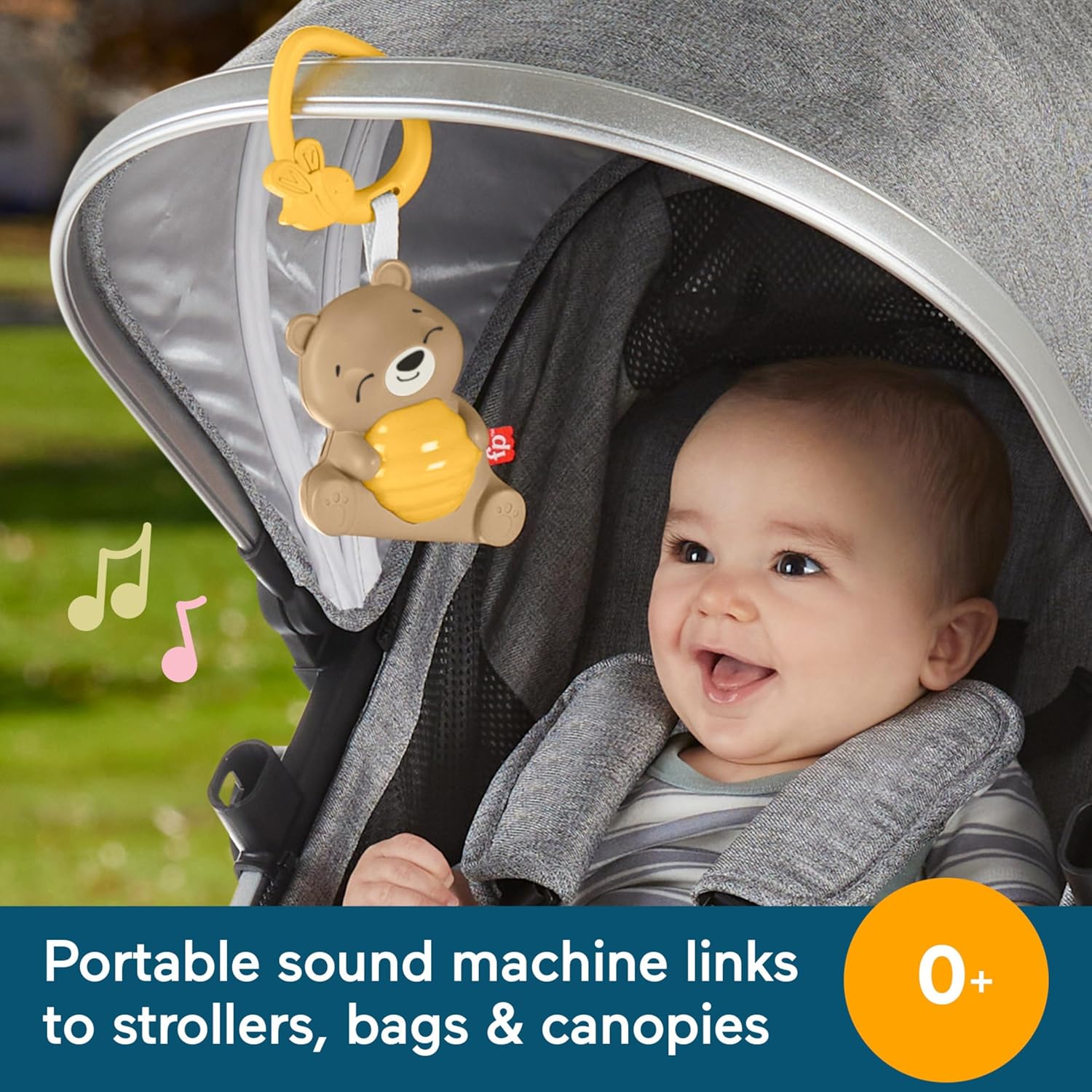 Detalle de Fisher Price Beary Soothing Portable Sound Machine: Gentle bedtime companion for newborns