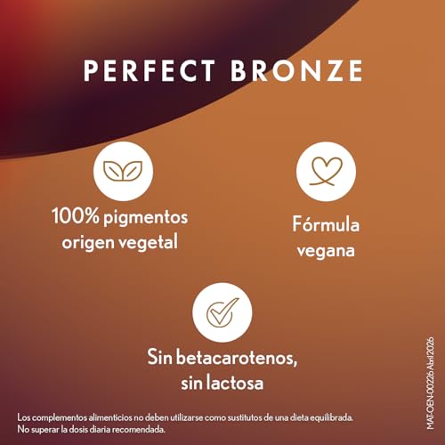 Detalle de OENOBIOL PERFECT BRONZE DUO Autobronceador: acelerador de bronceado corporal y facial, 60 cápsulas