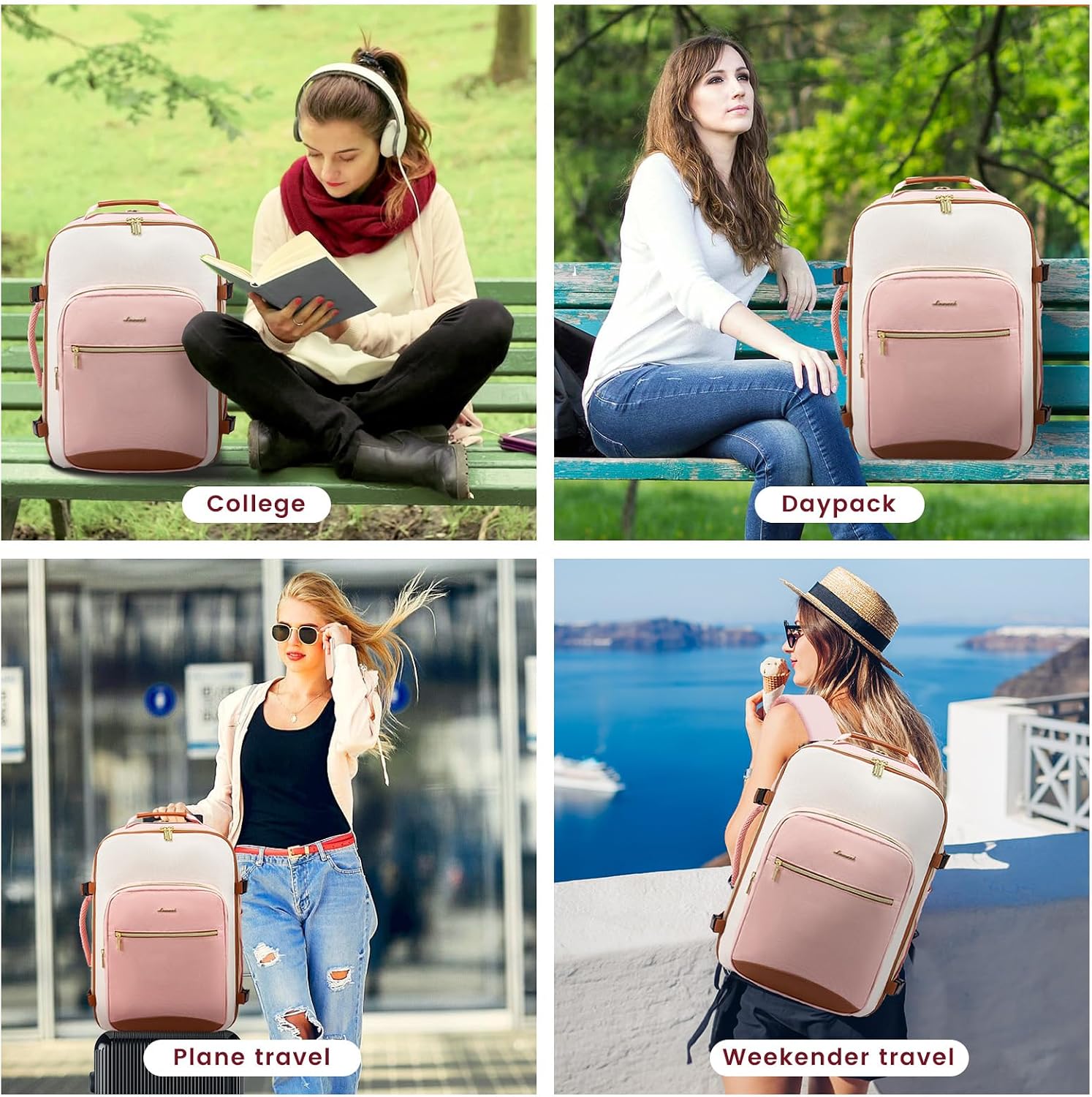 Thumbnail 6 de LOVEVOOK 40L Travel Backpack — 17-inch carry-on