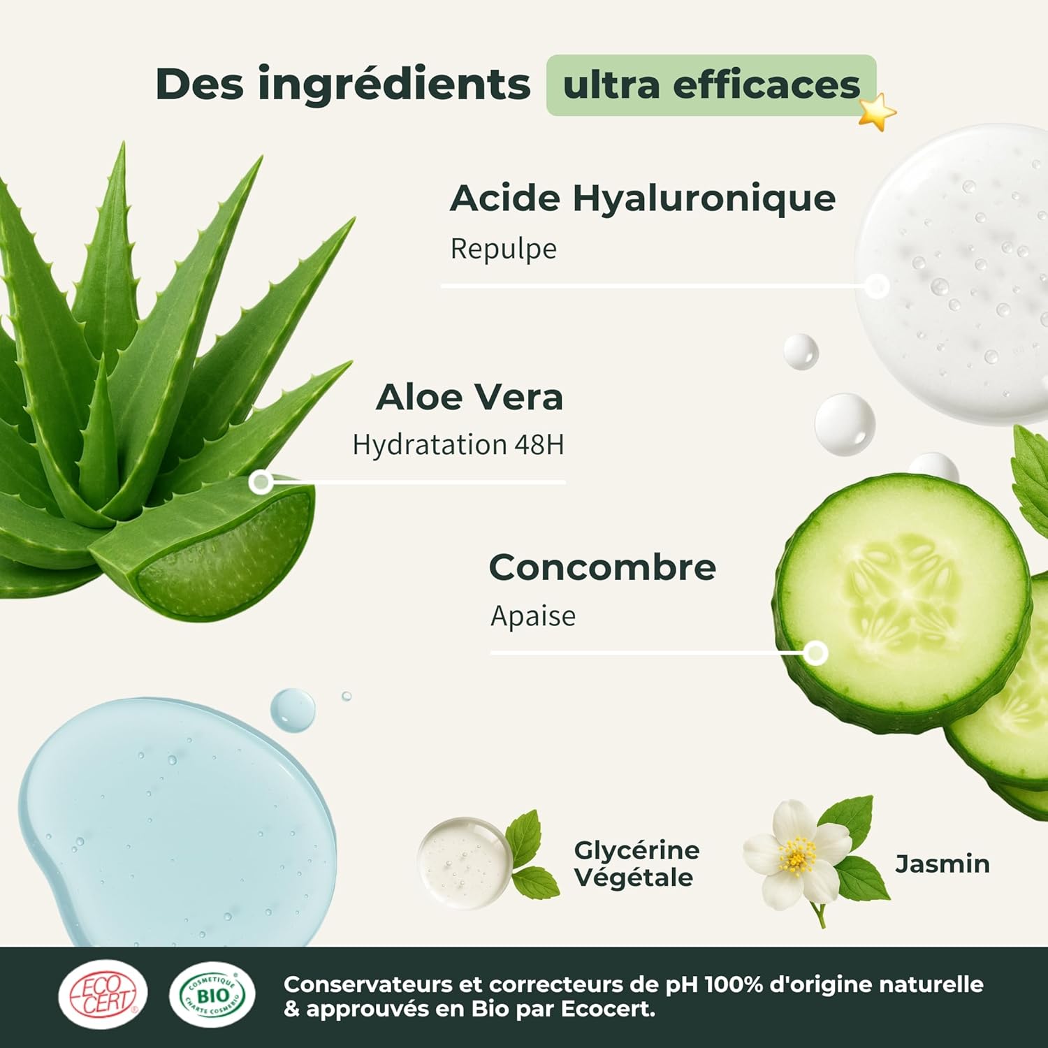 Thumbnail 3 de BIONOBLE Sérum Visage Acide Hyaluronique Pur – Hydratation durable et action anti-âge (30 ml, France)