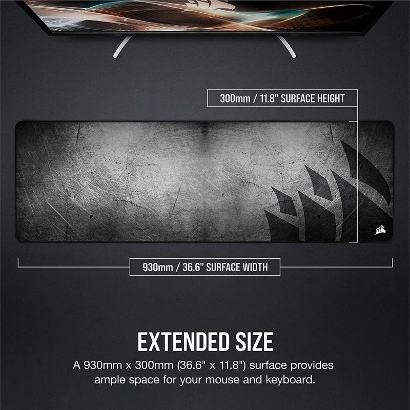 Thumbnail 1 de Corsair MM300 PRO Alfombrilla gaming extendida 🖱️