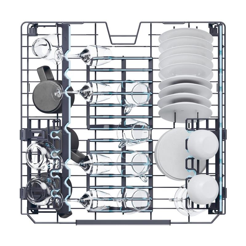 Detalle 2 de Haier XF 4A4M4PA: lavavajillas 14 cubiertos con Wi‑Fi y sensores inteligentes