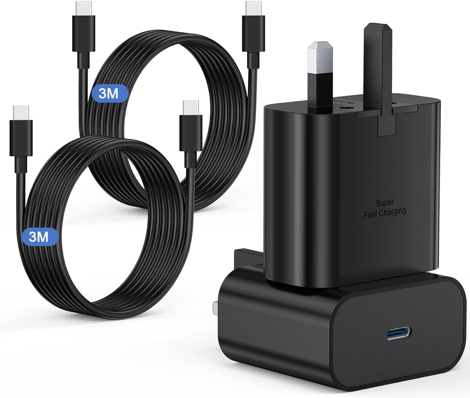 Detalle de Samsung 25W Fast Charge USB C Cable 2 pack