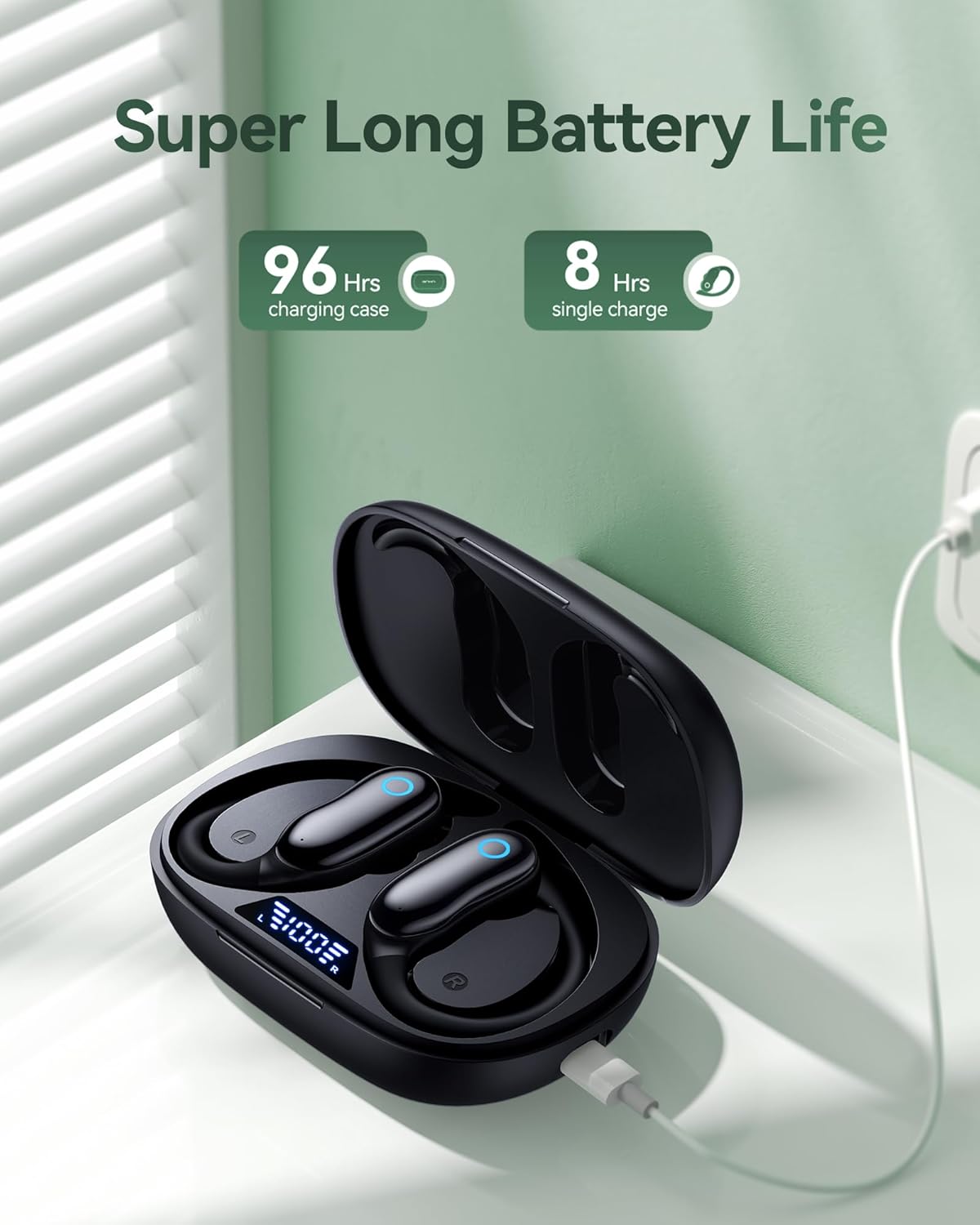 Thumbnail 2 de GNMN V7: True Wireless ANC Ear Buds with Dual Battery Display and IPX7 Sport-Rated Design