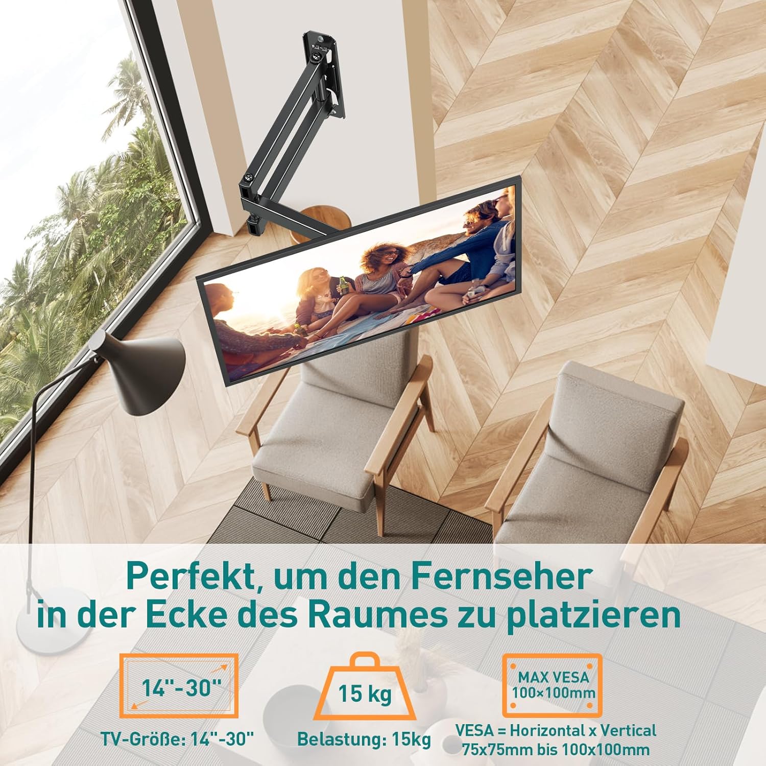 Thumbnail 5 de ELIVED EV026 Monitor Wandhalterung 14-30"