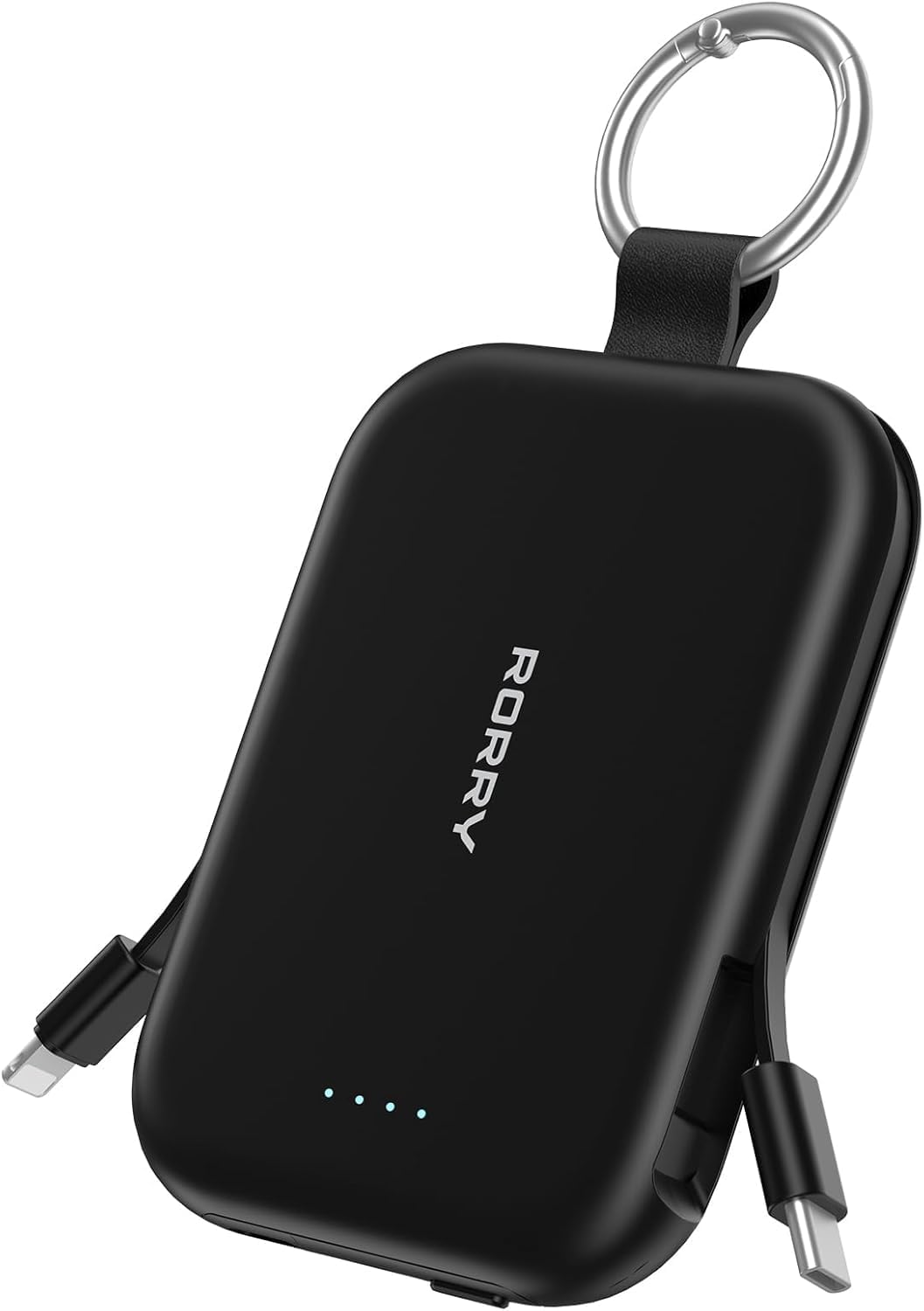 Detalle de RORRY T1-5000 CharmGo Portable Charger, 5,000mAh, 20W, Built-In Cables