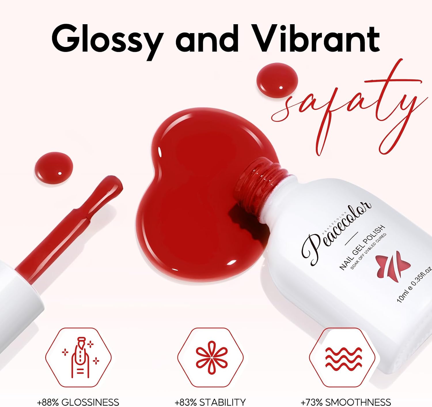 Thumbnail 2 de PEACECOLOR Vernis Semi Permanent 10ml