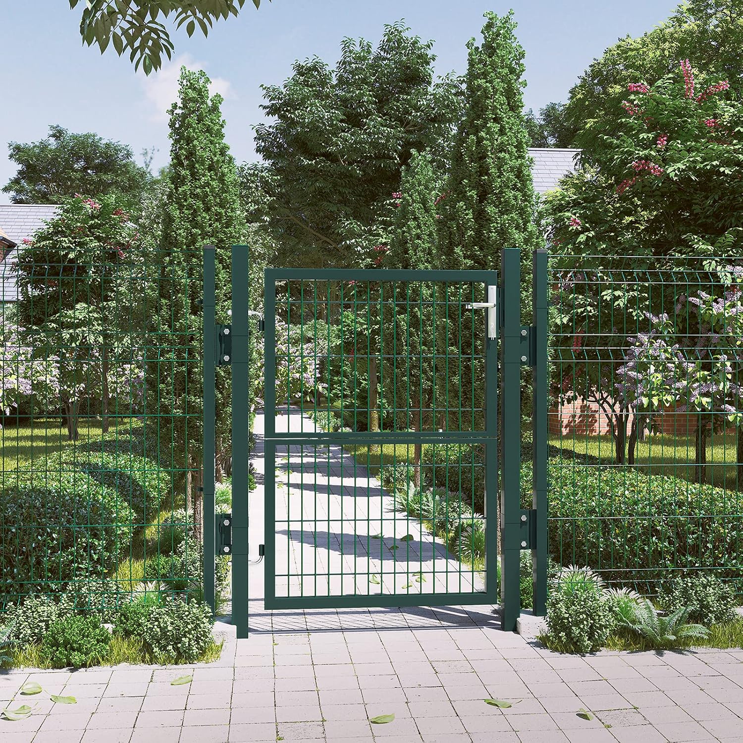 Thumbnail 1 de Portillon de jardin grillagé 106 x 150 cm