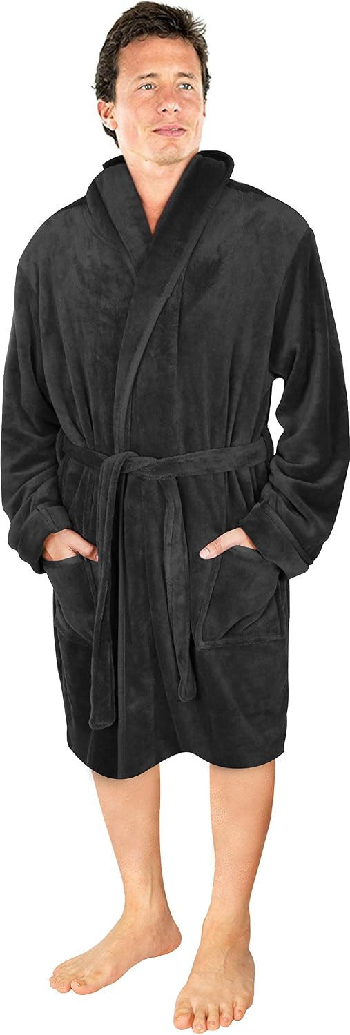 Detalle de NY Threads Robe de chambre col chĂąle đ