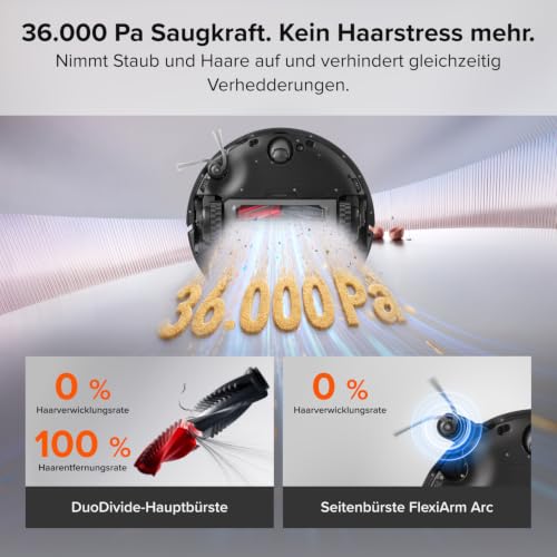 Detalle 2 de roborock Saros 20 Neo Saugroboter mit Wischfunktion – leistungsstarke Allround-Reinigung für Haustierbesitzer