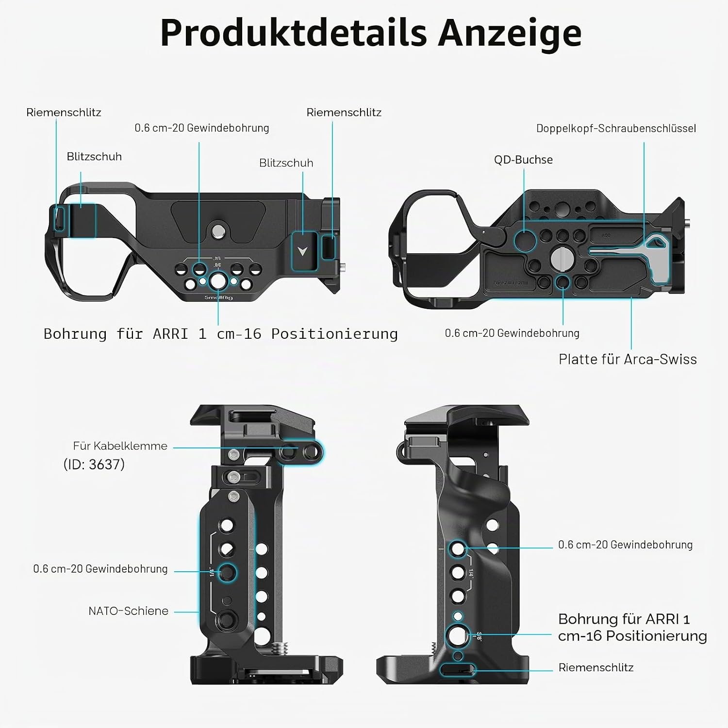 Thumbnail 1 de SmallRig A7 III/A7R III Käfig-Set