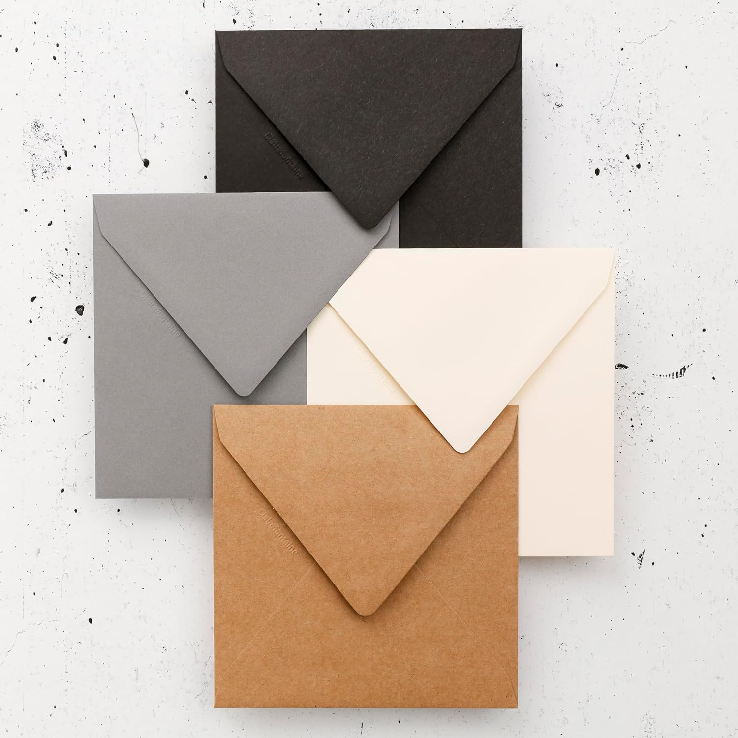 Thumbnail 2 de Clairefontaine 29008C – Paquet de 20 enveloppes gommées Pollen en format carré 14x14 cm, kraft brun (120 g/m²)