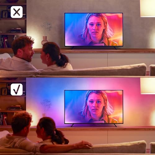 Thumbnail 6 de Philips Hue Lightstrip Play Gradient pour TV 65 pouces – Ambilight synchronisé et compatibilité maison connectée