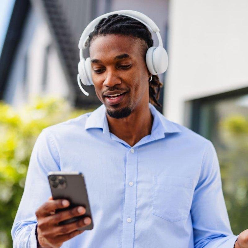 Detalle de Logitech Zone Wireless 2: auriculares Bluetooth con cancelación de ruido para oficina y movilidad
