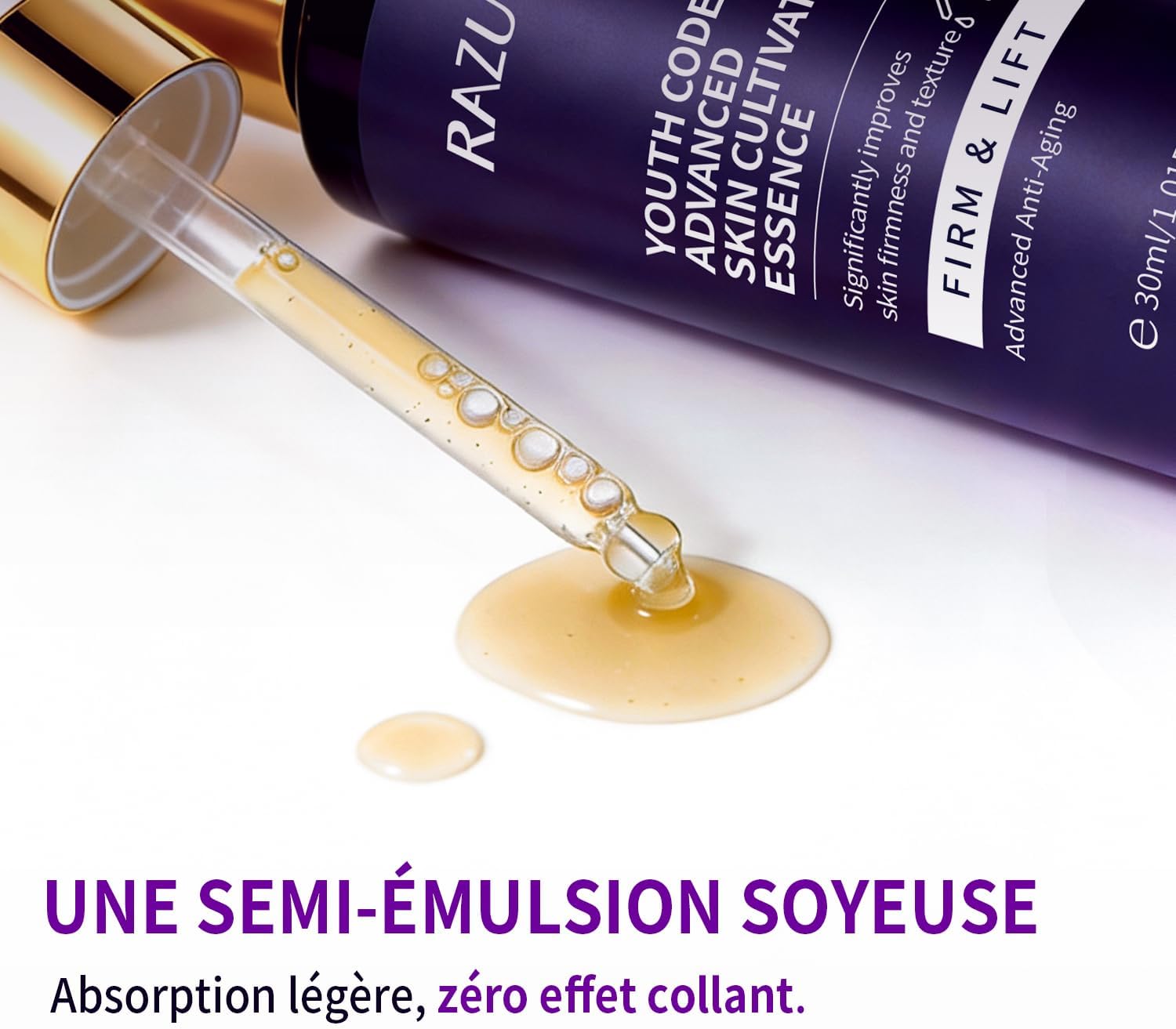 Detalle de RAZUYEN Peptide Gezichtsserum, 30 ml: gel met collageen en hyaluronzuur