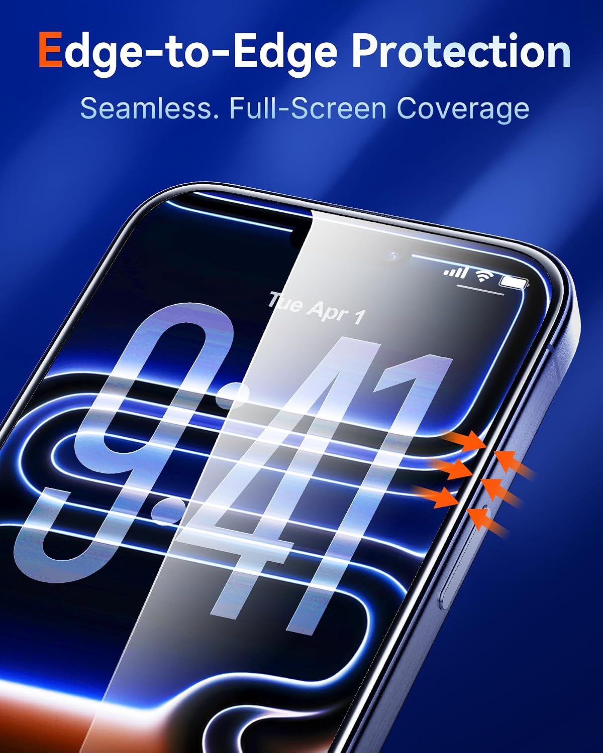 Thumbnail 4 de Mkeke KG8-6.9P-Clear Screen Protector for iPhone 18 Pro Max, 3-Pack