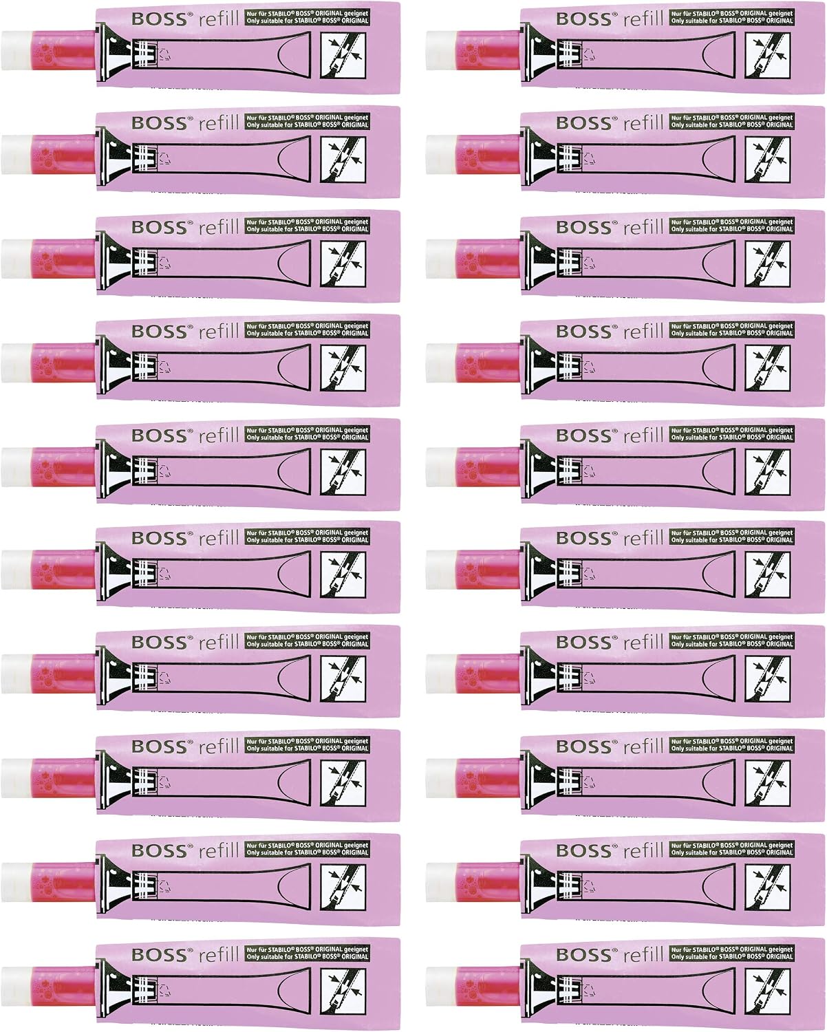 Thumbnail 6 de STABILO BOSS ORIGINAL Refill - Ricarica per Evidenziatore (Giallo) – Confezione da 20