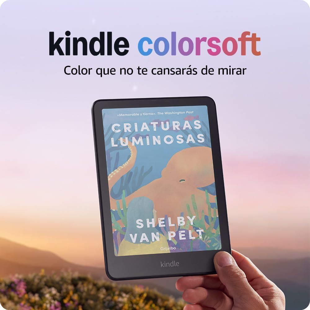 Thumbnail 1 de Amazon Kindle Colorsoft 16 GB con funda de piel café